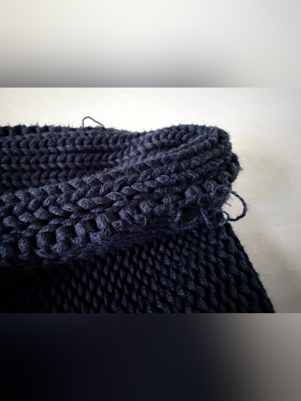 100% Cotton Navy Cable Knit Turtleneck Sweater - Women’s XXL - Picture 6 of 11
